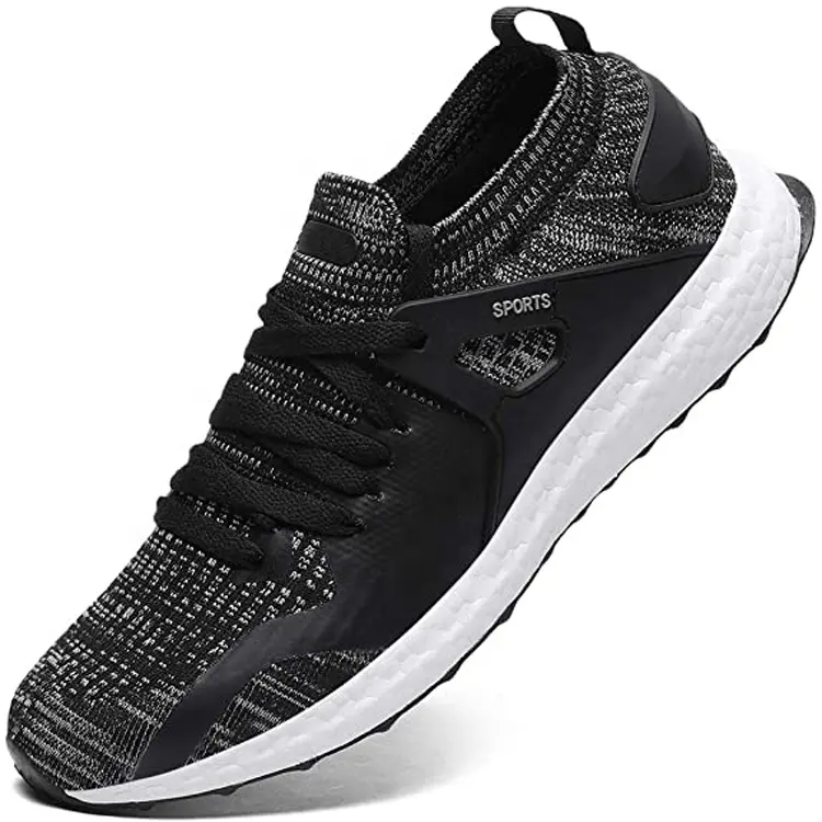 OEM ODM Customized BSCI Outdoor Mesh Ktitting Breathable Anti-Odor Sneakers Running Shoes For Men